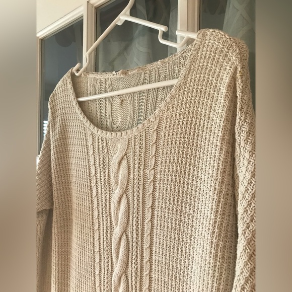 Roxy size S sweater dress in off-white super light tan - beautiful condition - Picture 6 of 11